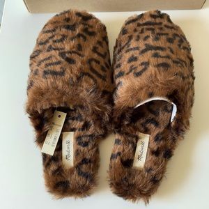 New in box Madewell leopard slippers